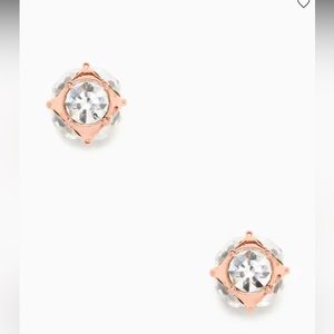 Kate Spade Lady Marmalade Rose Gold Crystal Earrings